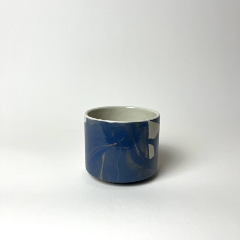 Kaffeeschale "Mitternachtsblau Marmor"
